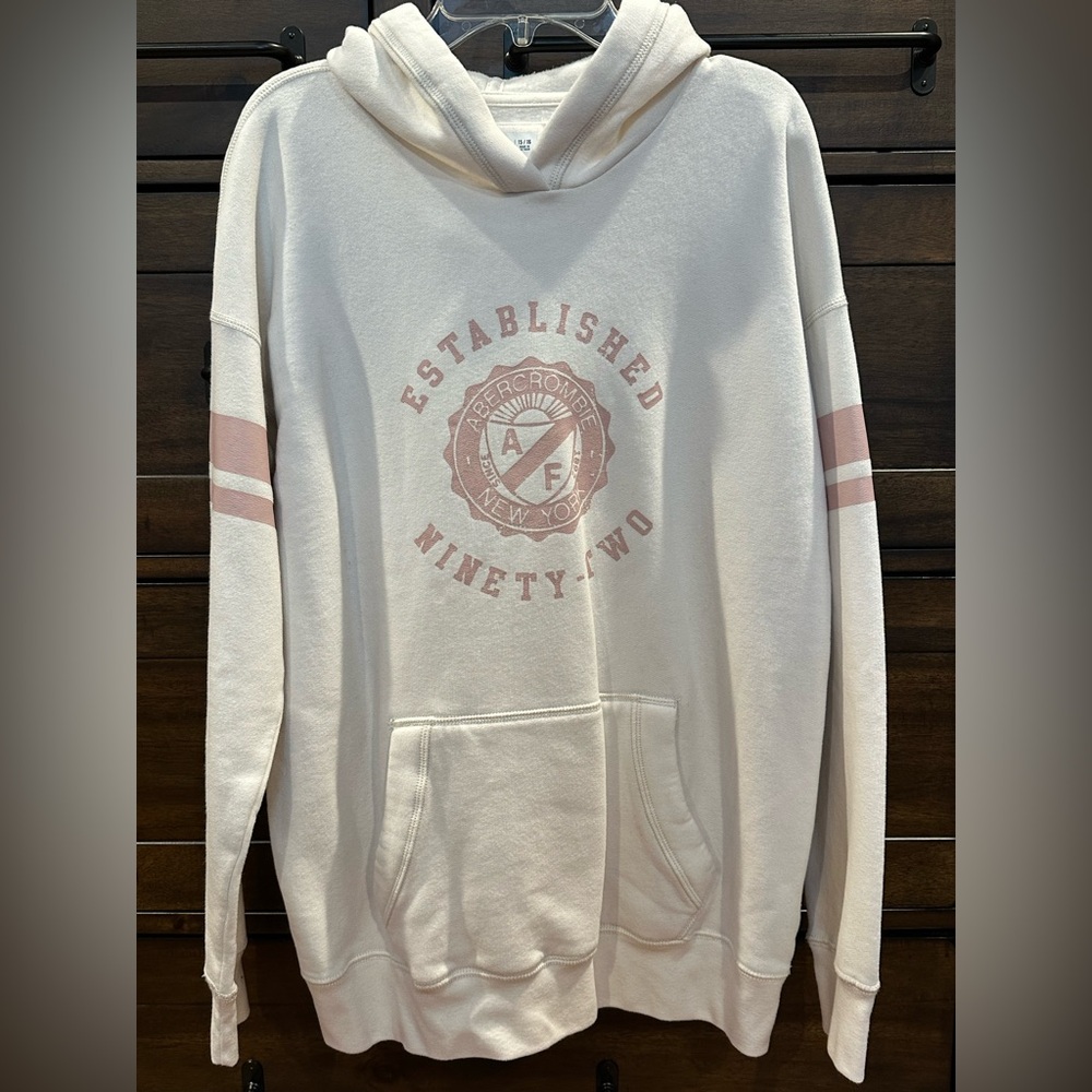 Abercrombie & Fitch Cream Hoodie 15/16